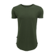 3d image of the short sleeve drop tee in forest green