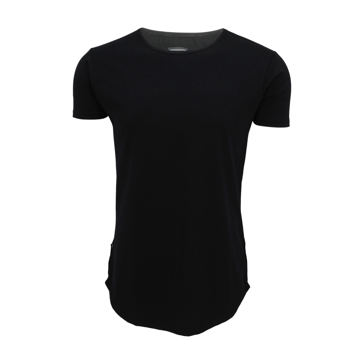 3d image of the short sleeve drop tee in onyx black