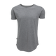 3d image of the short sleeve drop tee in stone grey